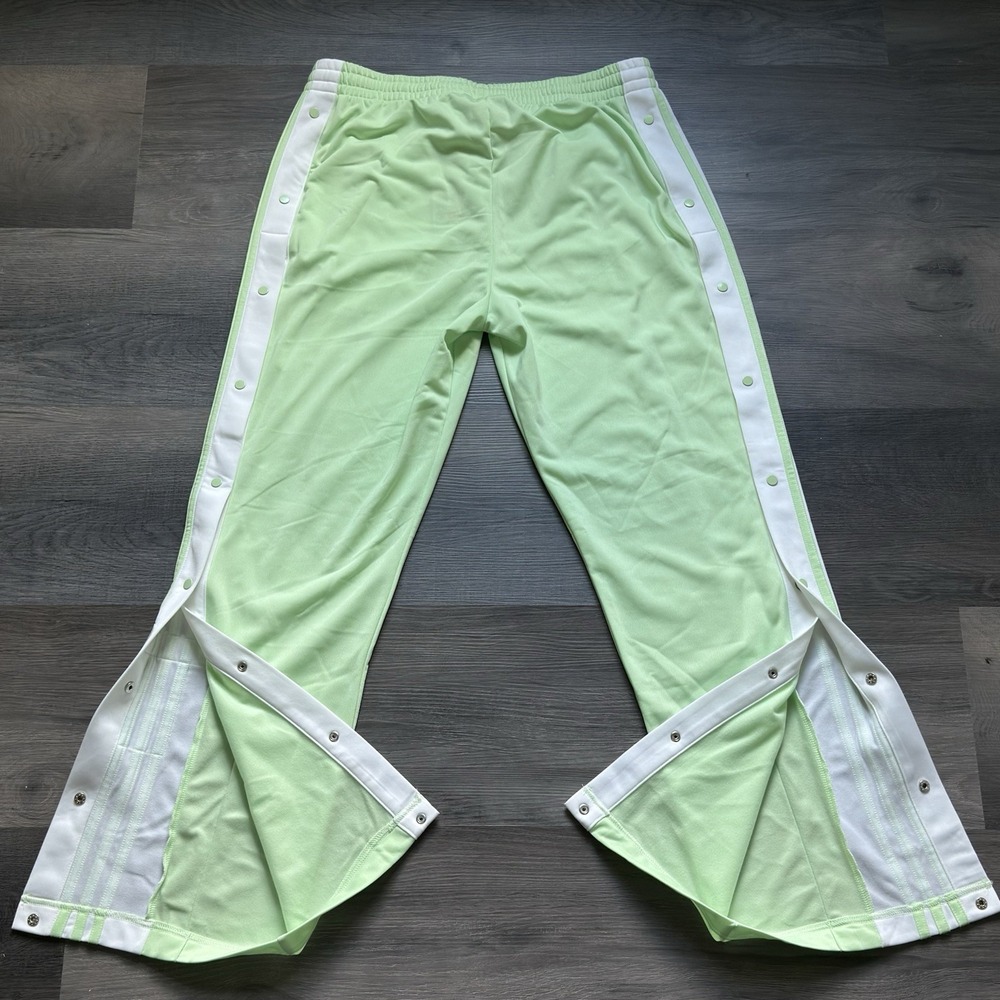 NEW Adidas Adibreak Track Pants Womens L Pistachio Green Tear Away Loose Fit - Picture 9 of 11
